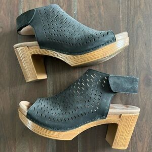 Dansko peep toe heels